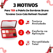 Carregar imagem no visualizador da galeria, Paleta de Sombras Refresh Yourself BT Coca-Cola - Bruna Tavares
